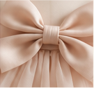 Blush bow detail